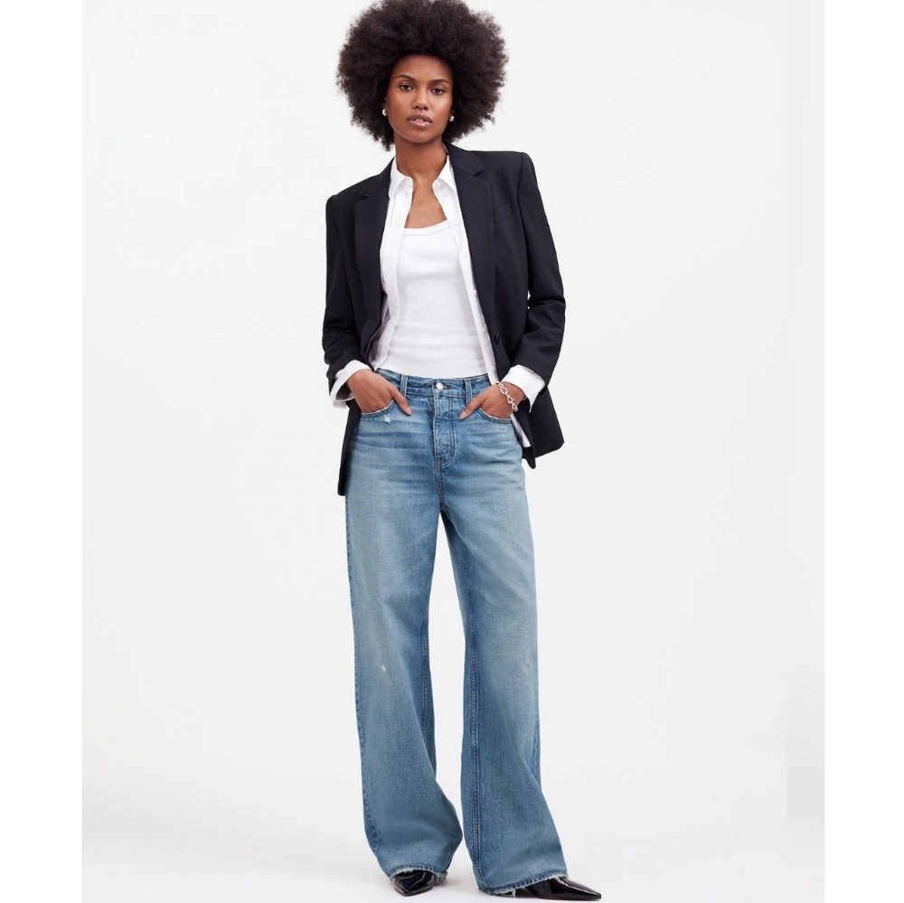 Madewell Women's Straight Leg Jeans in Light Blue